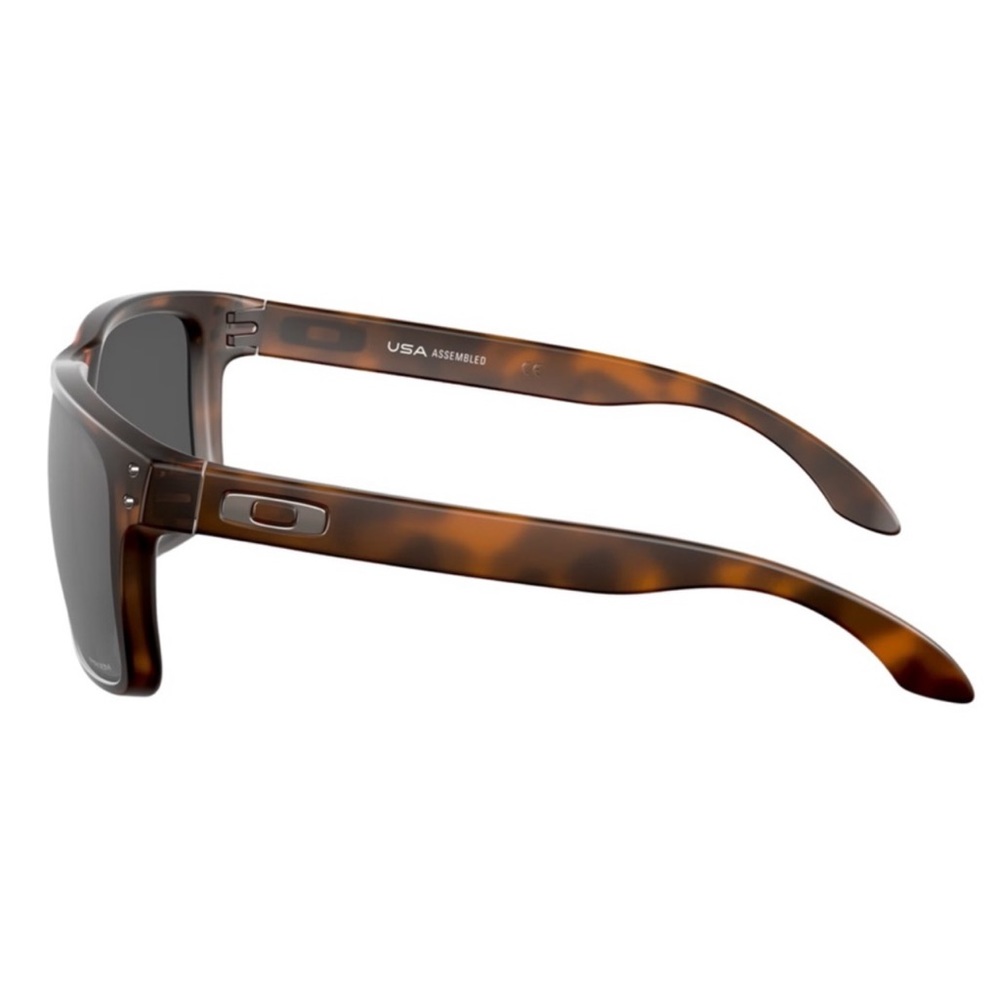 OAKLEY • Men’s Matte Brown Tortoise Prizm Black Holbrook XL Sunglasses - Picture 5 of 6